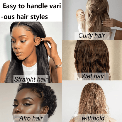 Professional 12-Piece Hair Styling Kit: Combs, Spray Bottle, Scalp Massager, Brushes