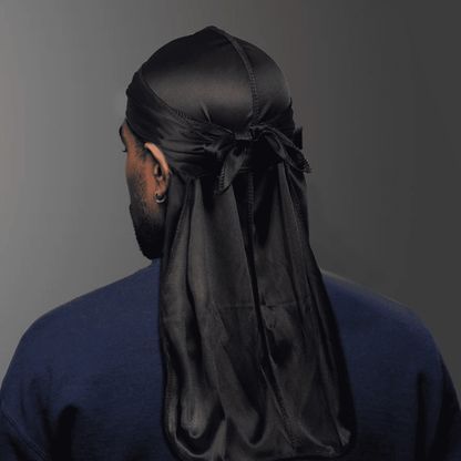 Premium 3-Piece Silky Durag Set: Long Tail Headwrap for Perfect 360 Waves