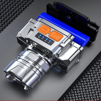 Powerful LED Headlamp: USB Rechargeable, Super Bright for Outdoor & Fishing