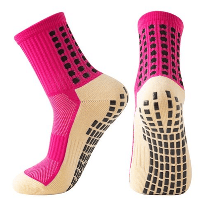 4-Pack Non-Slip Football Socks: Breathable Towel Bottom Sports Performance Socks for Men & Women (Size 6-11 US)