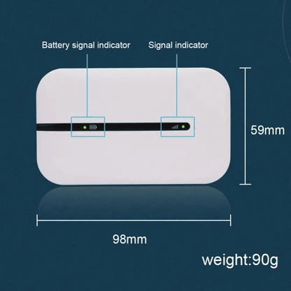 Portable 4G LTE MIFI Router - 150Mbps High-Speed Wireless WiFi Adapter with SIM Slot