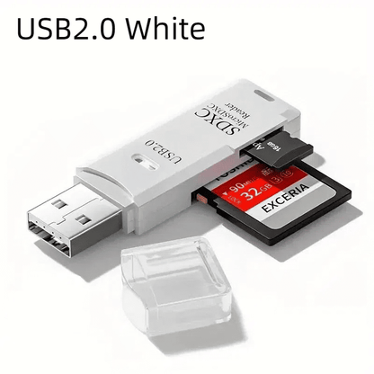 Robust 2-in-1 USB 3.0/2.0 Micro SD Card Reader: 5Gbps High-Speed Data for PC