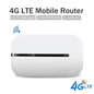 Portable 4G LTE MIFI Router - 150Mbps High-Speed Wireless WiFi Adapter with SIM Slot