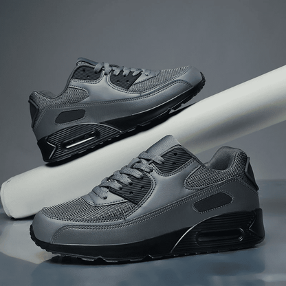 Men's Air Cushion Running Shoes: Breathable Mesh, Casual Lace-up, Sport Trainers