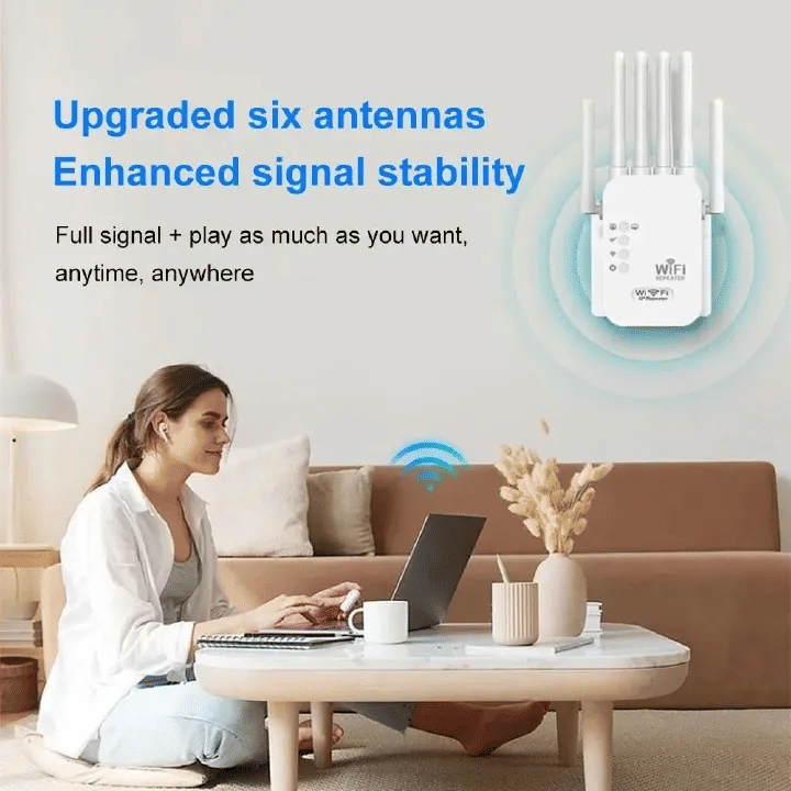 Powerful 1200Mbps Dual-Band WiFi Repeater Booster | 2.4G/5GHz Signal Extender