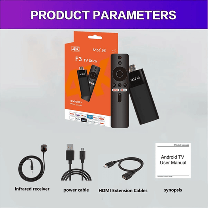 H618 Android 13 4K HD Smart TV Stick Dual-Band WiFi Streaming