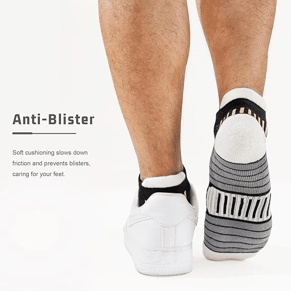 6-Pack Men's Athletic Ankle Socks: Cushioned, Breathable, Low-Cut, Multi-Color