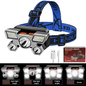 Bright 5-LED USB Rechargeable Headlamp for Outdoor Camping & Hiking Adventures