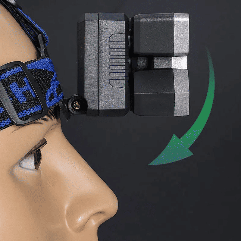 Bright 5-LED USB Rechargeable Headlamp for Outdoor Camping & Hiking Adventures