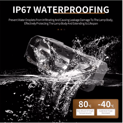 Powerful Motorcycle Three-Eye LED Spotlights for Enhanced Electric Vehicle Visibility