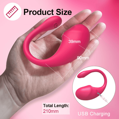 Smart Wearable Wireless Vibrator for Women: APP Control, Ultimate Long Distance Pleasure