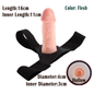 Realistic Hollow Strap-On Dildo with Adjustable Harness for Couples Adult Play