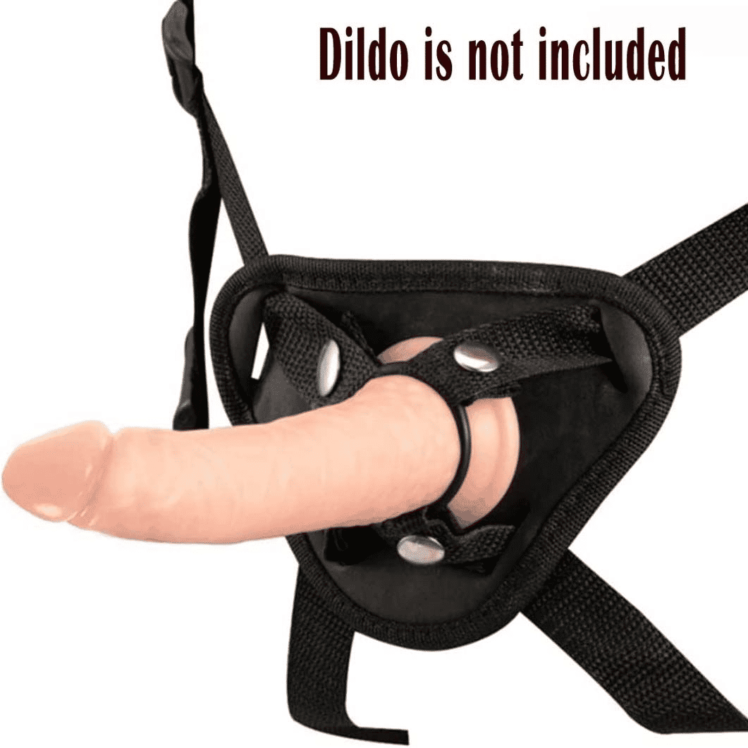 Premium Adjustable Strapon Harness for Dildo & Anal Plug - BDSM Fetish Belt