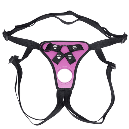Premium Adjustable Strapon Harness for Dildo & Anal Plug - BDSM Fetish Belt