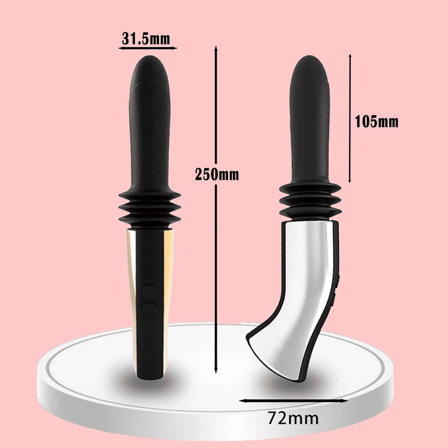 Upgraded Hands-Free Automatic Wireless Vibrator: Smooth G-Spot & Anal Pleasure