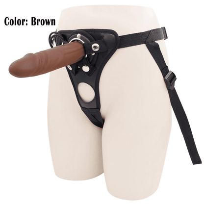 Adjustable Strap-On Harness with Realistic Dildo for Couples & Individuals