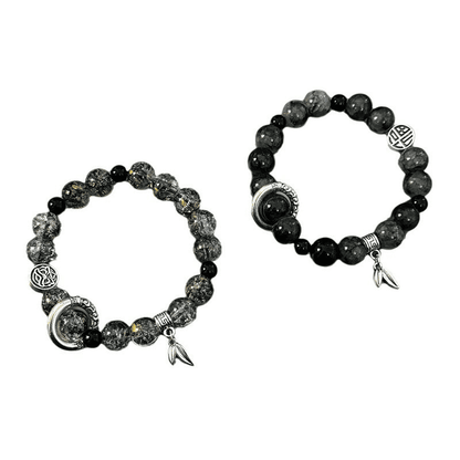 Elegant Ice Cracked Bead Bracelet for Men & Women, Trendy Fashion Accessory Gift