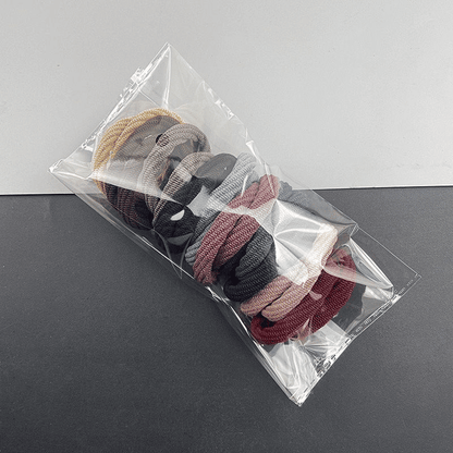 20-Pack Thick Elastic Seamless Hair Ties, Gentle No-Damage Ponytail Holders for Women