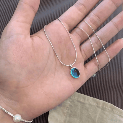 Elegant Moonstone Aquamarine Snake Bone Chain Necklace: Women's Luxury Collarbone Jewelry