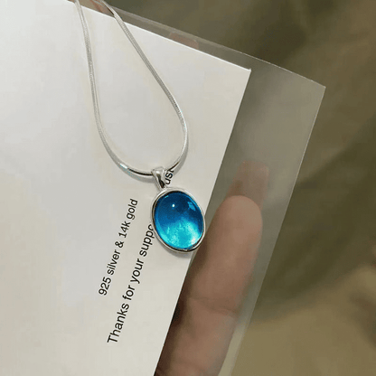 Elegant Moonstone Aquamarine Snake Bone Chain Necklace: Women's Luxury Collarbone Jewelry