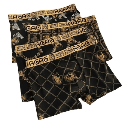 Baldur 4-Pack Ice Silk Boxer Briefs for Men - Breathable, Comfortable, Quick Dry