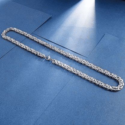 Premium Stainless Steel Hip Hop Rapper Chain Necklace - Waterproof, No Fade