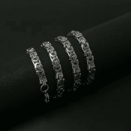 Premium Stainless Steel Hip Hop Rapper Chain Necklace - Waterproof, No Fade