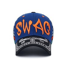 Men's Cotton Baseball Cap: Summer Sun Hat with Graffiti Embroidery Design