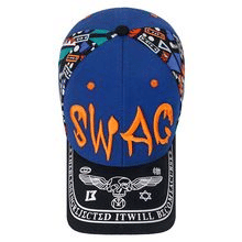 Men's Cotton Baseball Cap: Summer Sun Hat with Graffiti Embroidery Design
