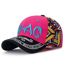 Men's Cotton Baseball Cap: Summer Sun Hat with Graffiti Embroidery Design