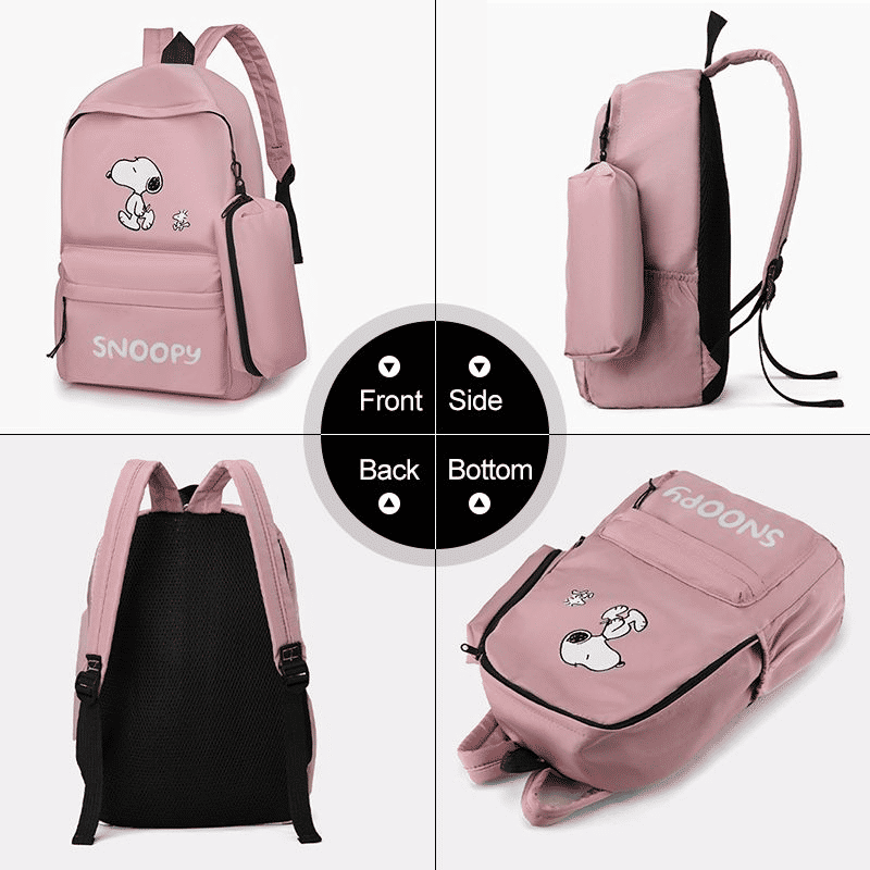 Stylish Women's Laptop Backpack & Small Bag Set - Large Capacity Schoolbag