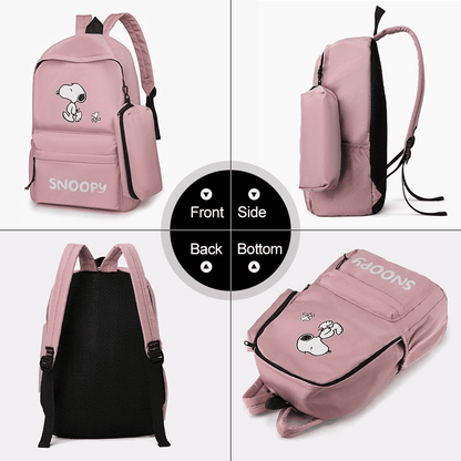 Stylish Women's Laptop Backpack & Small Bag Set - Large Capacity Schoolbag