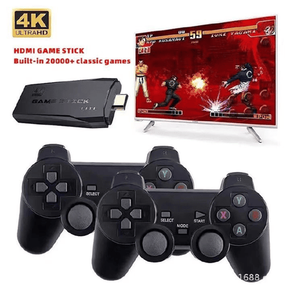 Retro M8 64GB Wireless HDMI Game Console with Dual Player Arcade Controllers