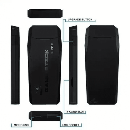 Retro M8 64GB Wireless HDMI Game Console with Dual Player Arcade Controllers