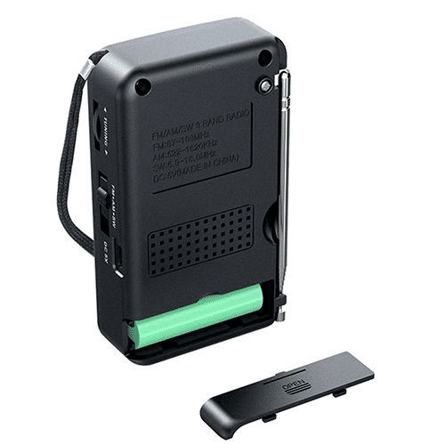 Portable AM/FM/SW Radio, 3W Speaker, Best Reception, Earphone Jack