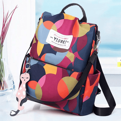 Secure & Stylish Anti-Theft Women's Backpack - Durable Nylon Handbag Daypack