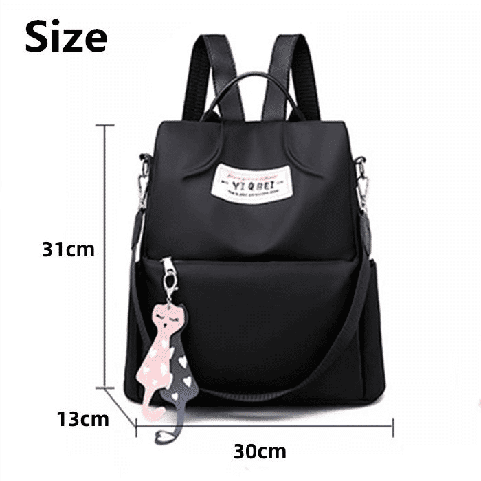 Secure & Stylish Anti-Theft Women's Backpack - Durable Nylon Handbag Daypack