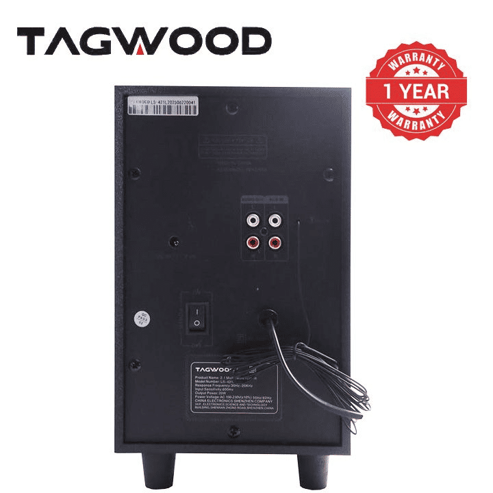 Tagwood LS-421L 2.1-Channel Bluetooth Subwoofer Speaker System with FM USB