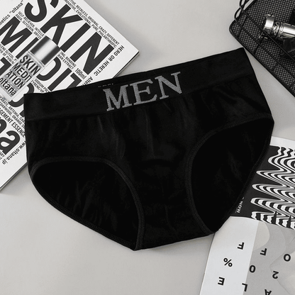 SXCHEN Men's Seamless Breathable Mid-Waist Briefs - 5 Pack Random Colors