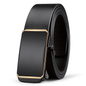 Men's Automatic Buckle PU Leather Belt - Toothless High-Quality Strap for Casual & Business