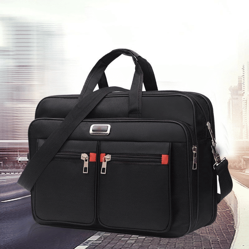 Men's Large Capacity Business Laptop Briefcase - Durable, Wear-Resistant, 14-inch
