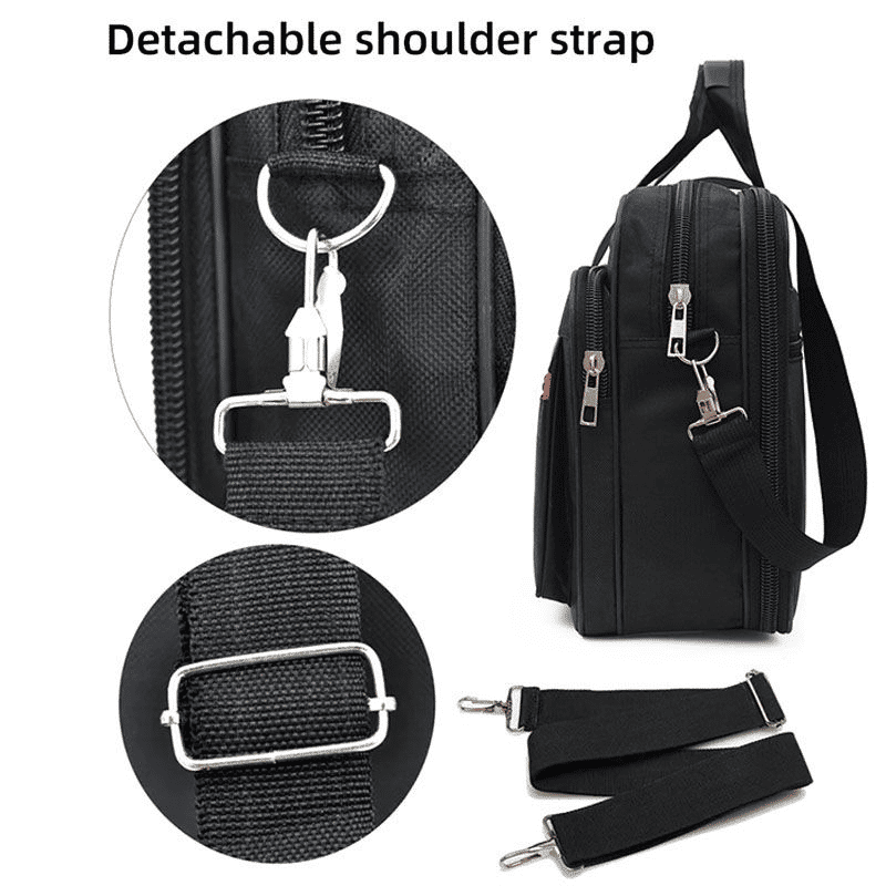 Men's Large Capacity Business Laptop Briefcase - Durable, Wear-Resistant, 14-inch