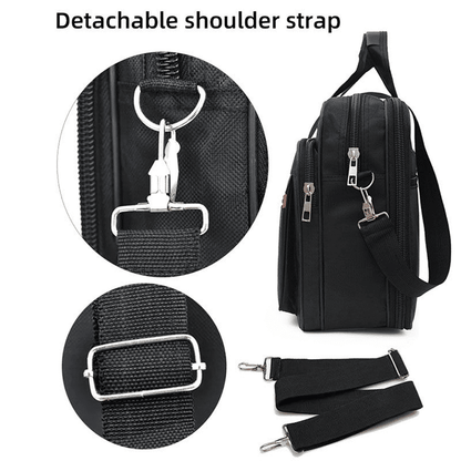 Men's Large Capacity Business Laptop Briefcase - Durable, Wear-Resistant, 14-inch