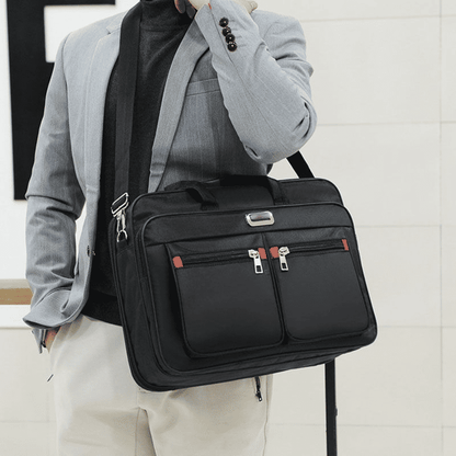 Men's Large Capacity Business Laptop Briefcase - Durable, Wear-Resistant, 14-inch