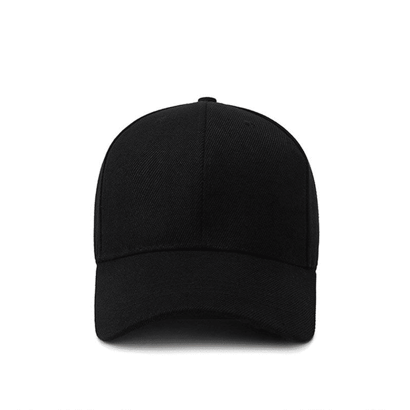 2-Pack Adjustable Baseball Caps Black and Wine Red UV Protection