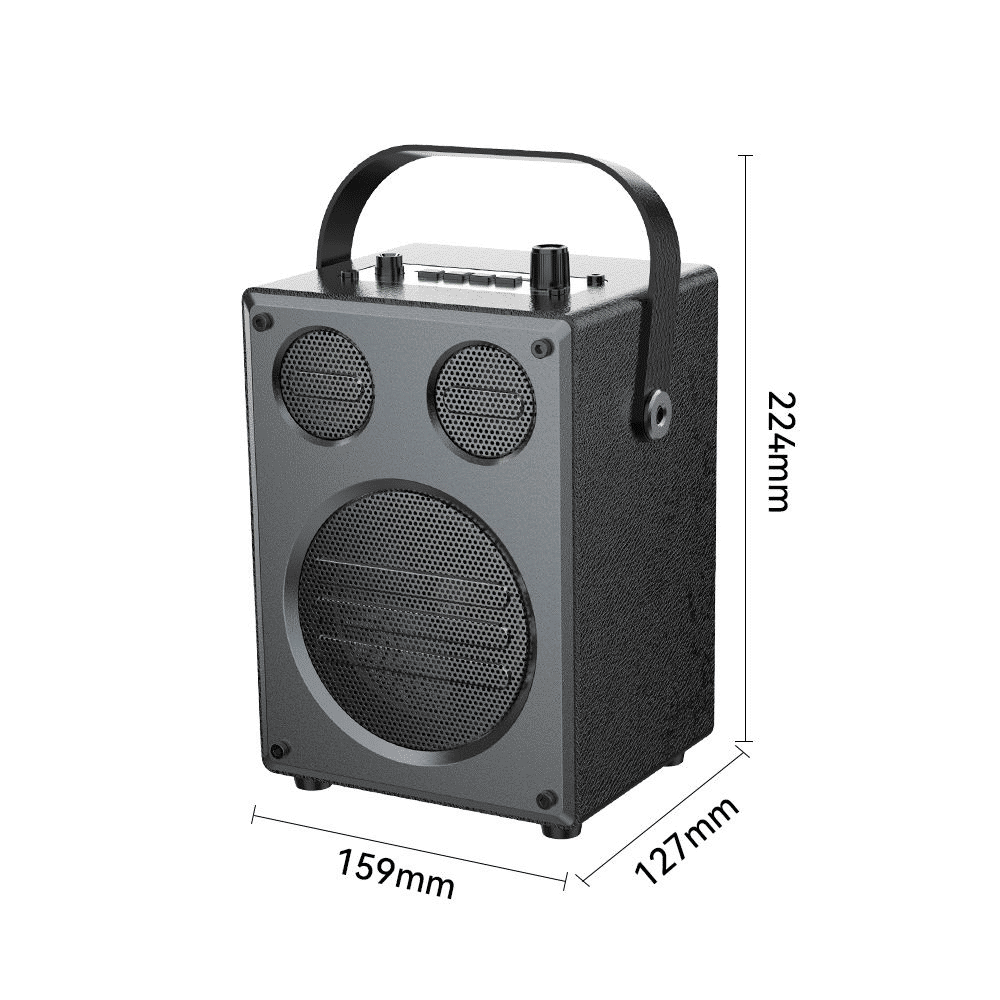 30W Portable Bluetooth Speaker with Wireless Mic, Deep Bass, TWS Stereo, Karaoke