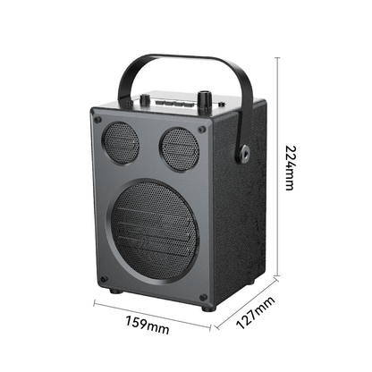 30W Portable Bluetooth Speaker with Wireless Mic, Deep Bass, TWS Stereo, Karaoke