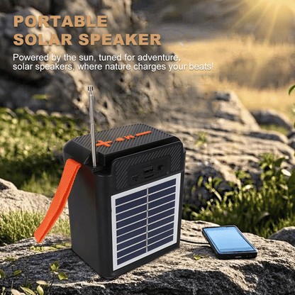 Powerful 20W Solar Bluetooth 5.3 Outdoor Speaker with TWS Stereo Sound for Parties
