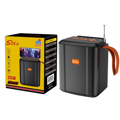 Powerful 20W Solar Bluetooth 5.3 Outdoor Speaker with TWS Stereo Sound for Parties