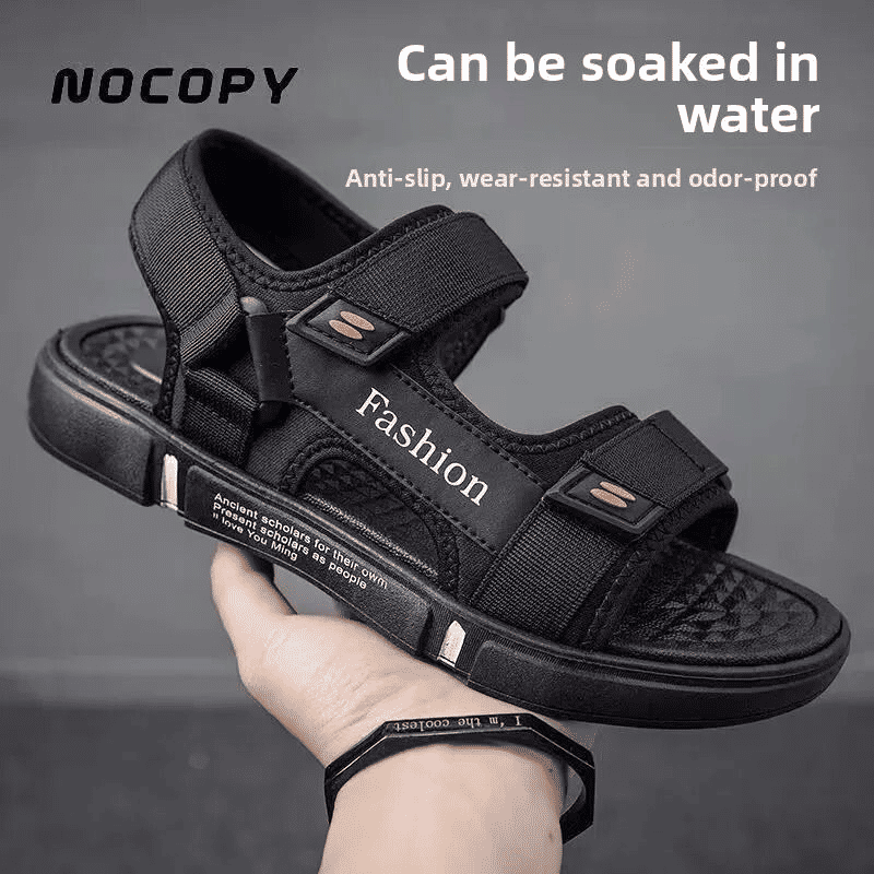 ASSKLO Men's Non-Slip Beach Sandals: Comfortable Summer Driving & Leisure Shoes